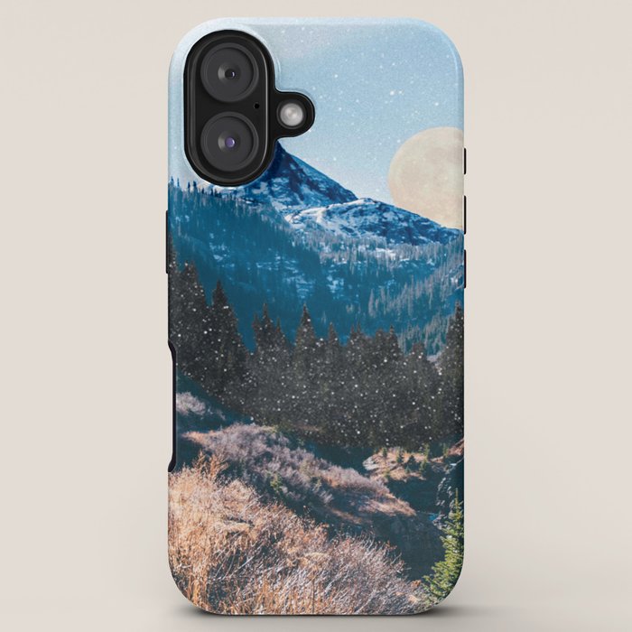 1960's Style Mountain Collage iPhone Case