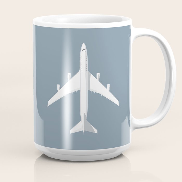 747-400 Jumbo Jet Airliner Aircraft - Slate Coffee Mug
