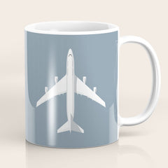 747-400 Jumbo Jet Airliner Aircraft - Slate Coffee Mug