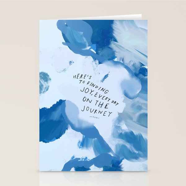 "Here's To Finding Joy, Every Day On The Journey" Stationery Card