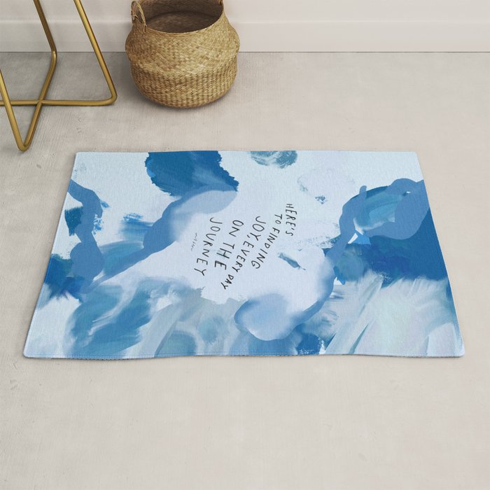 "Here's To Finding Joy, Every Day On The Journey" Rug