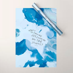 "Here's To Finding Joy, Every Day On The Journey" Wrapping Paper