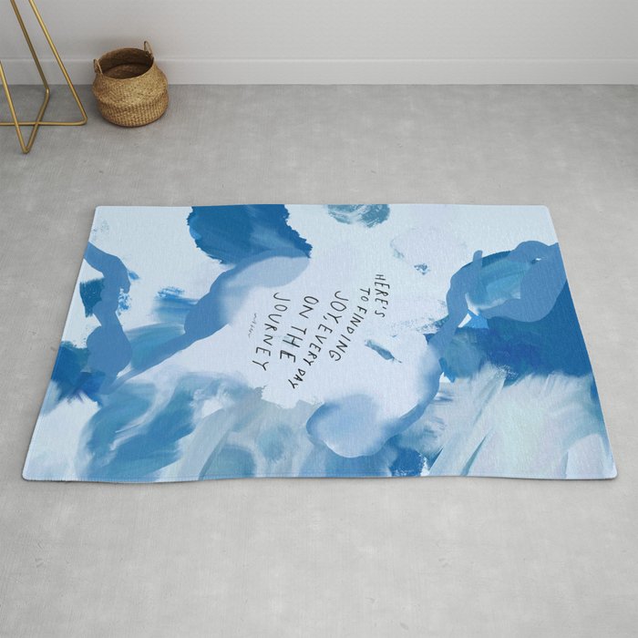 "Here's To Finding Joy, Every Day On The Journey" Rug