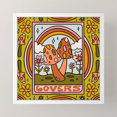 6. The Lovers Mushroom Mini Art Print