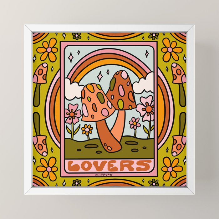 6. The Lovers Mushroom Mini Art Print