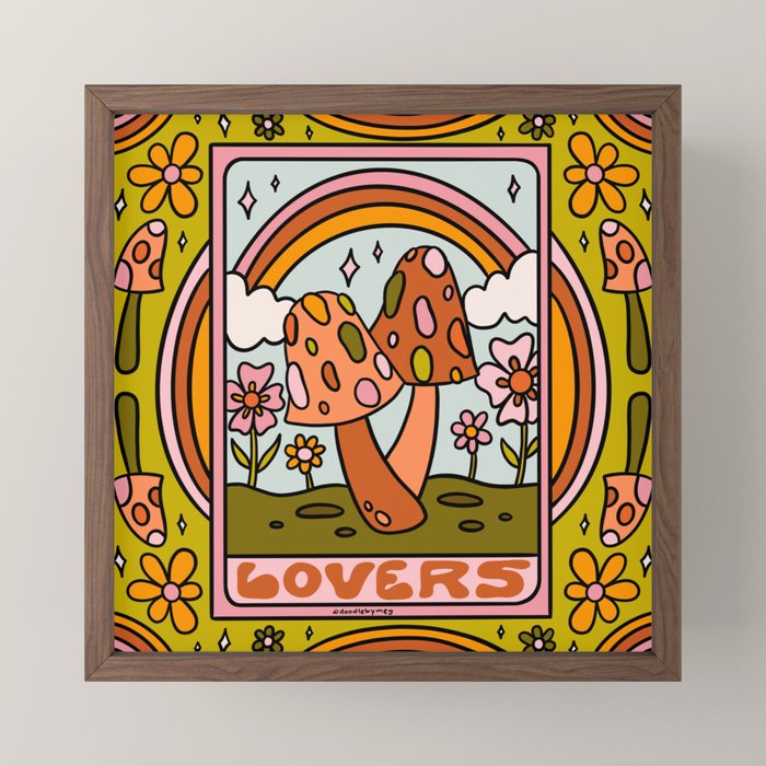 6. The Lovers Mushroom Mini Art Print