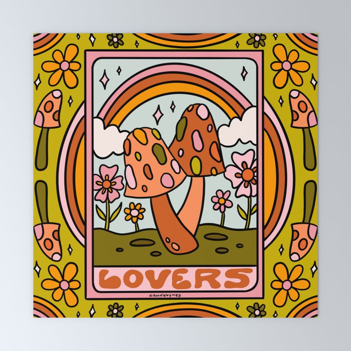 6. The Lovers Mushroom Mini Art Print