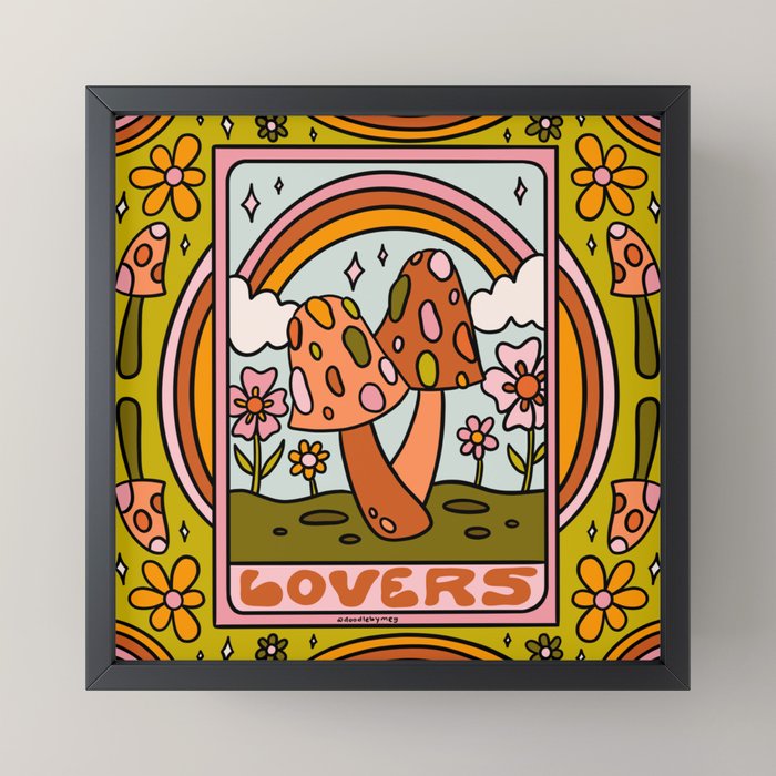6. The Lovers Mushroom Mini Art Print