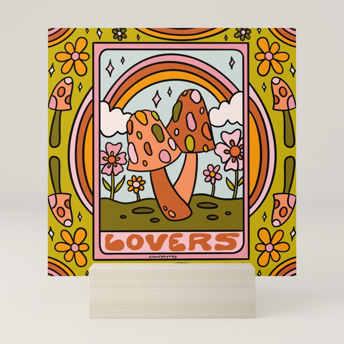 6. The Lovers Mushroom Mini Art Print