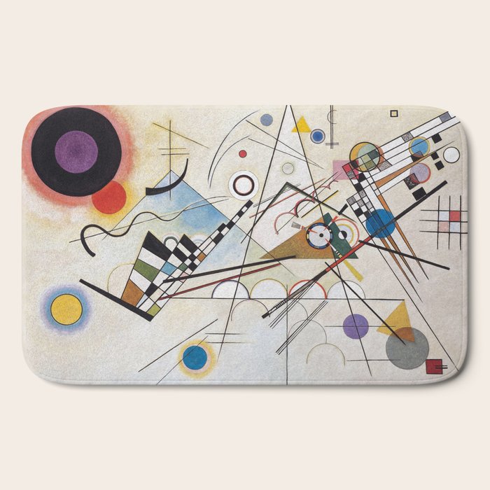 "Composition 8" by Wassily Kandinsky, 1920s Bath Mat