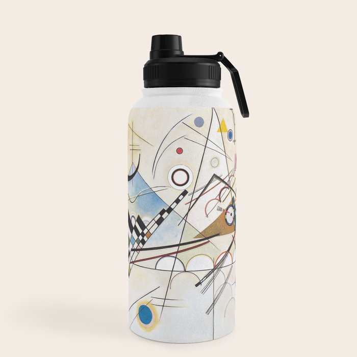 "Composition 8" by Wassily Kandinsky, 1920s Water Bottle