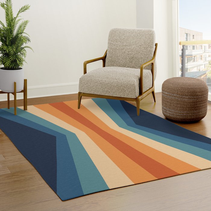 70's Retro Reflection Rug