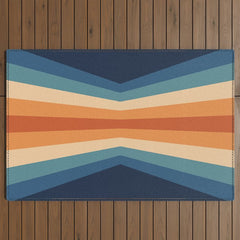 70's Retro Reflection Outdoor Rug