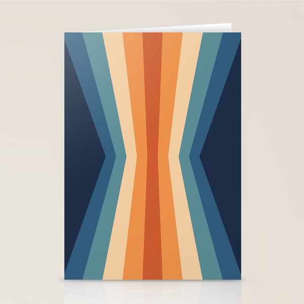 70's Retro Reflection Stationery Card