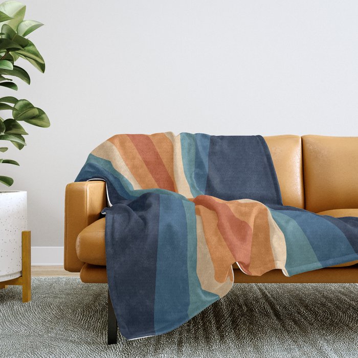 70's Retro Reflection Throw Blanket