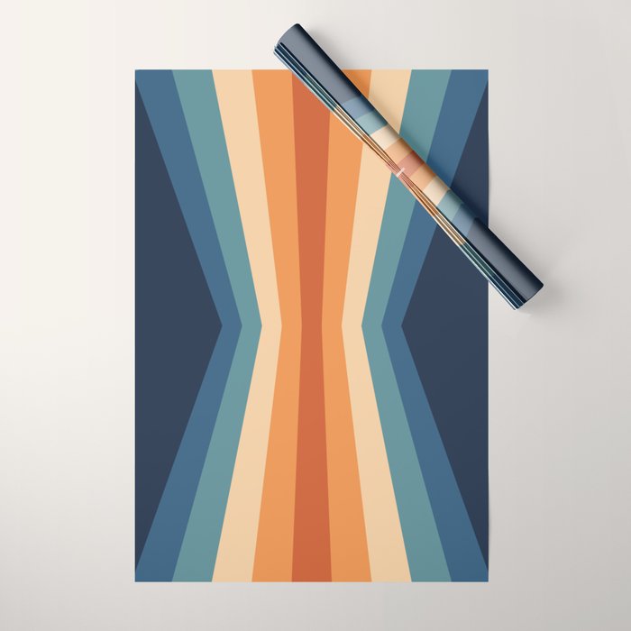 70's Retro Reflection Wrapping Paper