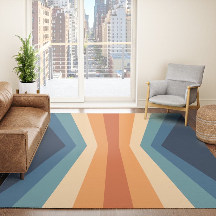 70's Retro Reflection Rug
