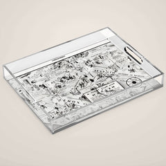 1932 Night-Club Map of Harlem, NY Centerfold from Manhattan Weekly by Elmer Simms Campbell Acrylic Tray