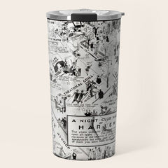 1932 Night-Club Map of Harlem, NY Centerfold from Manhattan Weekly by Elmer Simms Campbell Travel Mug