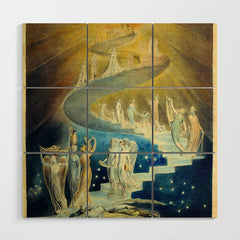 "Jacob's Dream" by William Blake (1805) Wood Wall Art