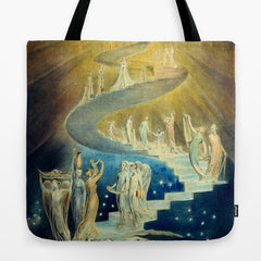 "Jacob's Dream" by William Blake (1805) Tote Bag