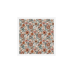 70s flowers - 70s, retro, spring, floral, florals, floral pattern, retro flowers, boho, hippie, earthy, muted Art Print