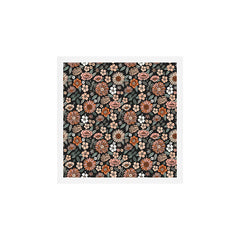 70s flowers - 70s, retro, spring, floral, florals, floral pattern, retro flowers, boho, hippie, earthy, muted Art Print