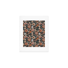 70s flowers - 70s, retro, spring, floral, florals, floral pattern, retro flowers, boho, hippie, earthy, muted Art Print