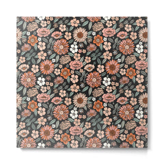 70s flowers - 70s, retro, spring, floral, florals, floral pattern, retro flowers, boho, hippie, earthy, muted Metal Print