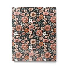 70s flowers - 70s, retro, spring, floral, florals, floral pattern, retro flowers, boho, hippie, earthy, muted Metal Print