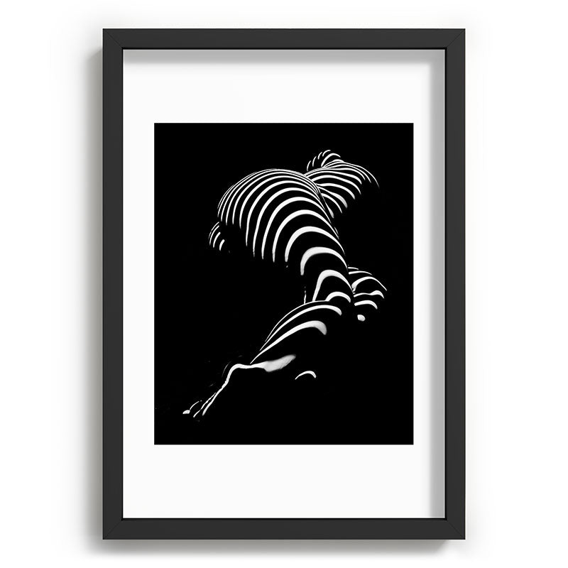 0774-AR BBW Sensual Legs Hips and Ass of a Large Woman Big Beautiful Art Nude Black and White Framed Art Print