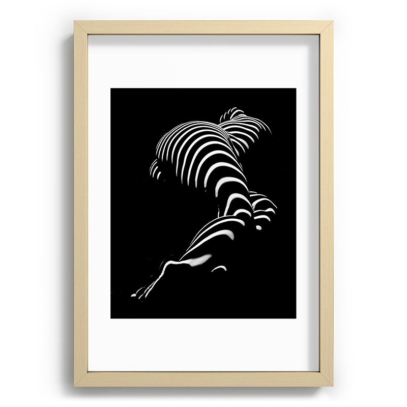 0774-AR BBW Sensual Legs Hips and Ass of a Large Woman Big Beautiful Art Nude Black and White Framed Art Print
