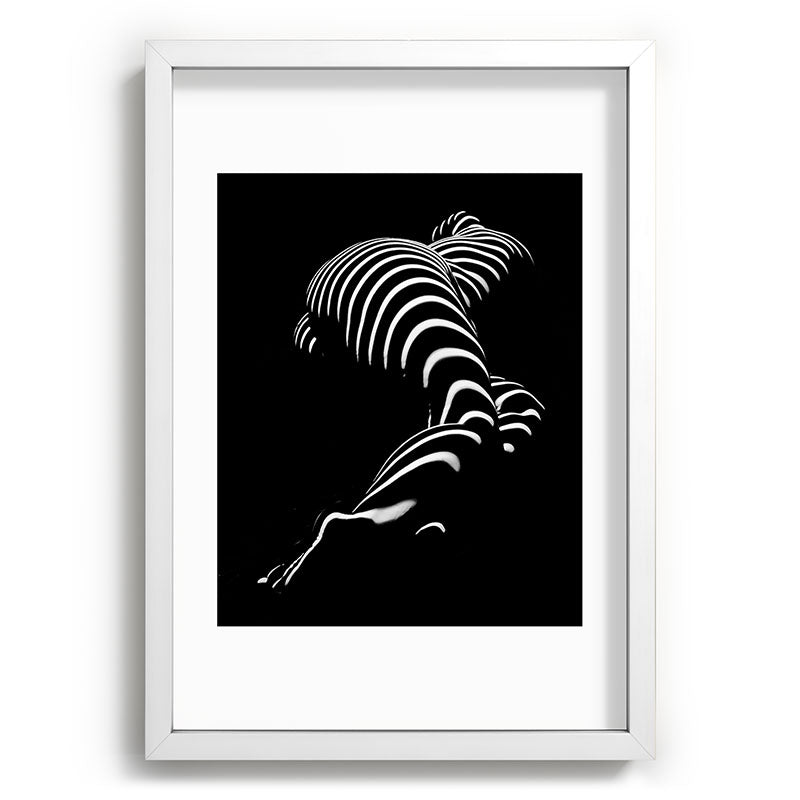 0774-AR BBW Sensual Legs Hips and Ass of a Large Woman Big Beautiful Art Nude Black and White Framed Art Print