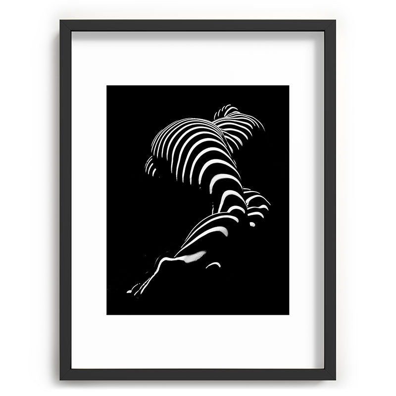 0774-AR BBW Sensual Legs Hips and Ass of a Large Woman Big Beautiful Art Nude Black and White Framed Art Print