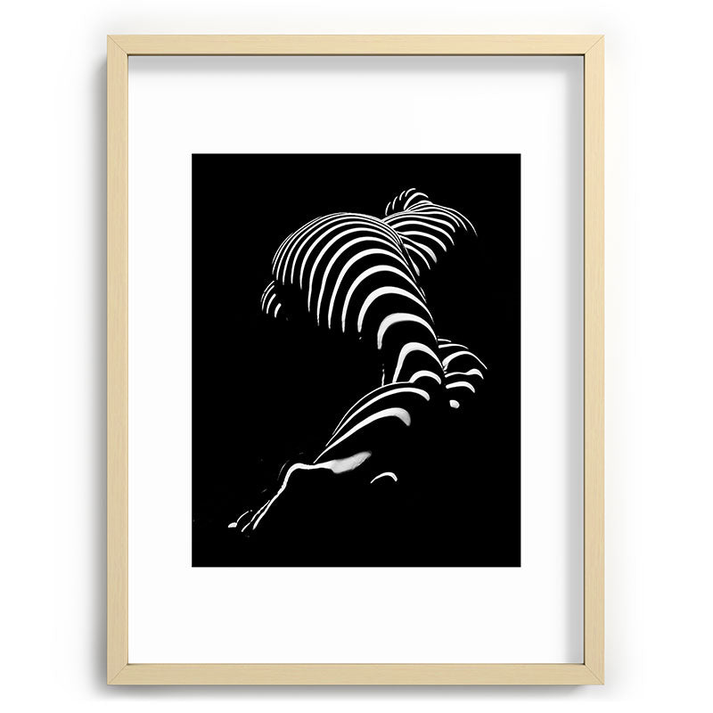 0774-AR BBW Sensual Legs Hips and Ass of a Large Woman Big Beautiful Art Nude Black and White Framed Art Print