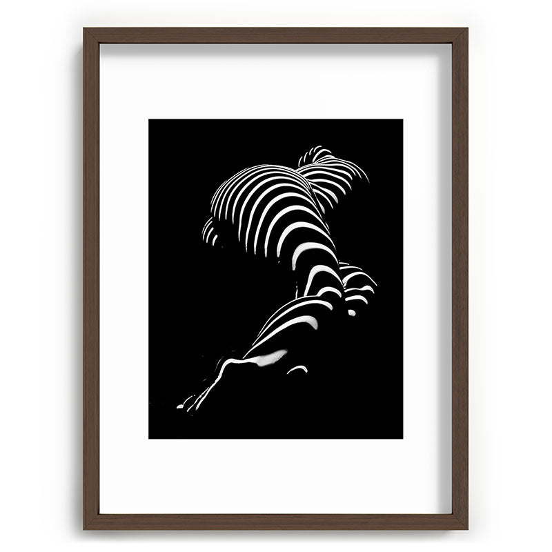 0774-AR BBW Sensual Legs Hips and Ass of a Large Woman Big Beautiful Art Nude Black and White Framed Art Print