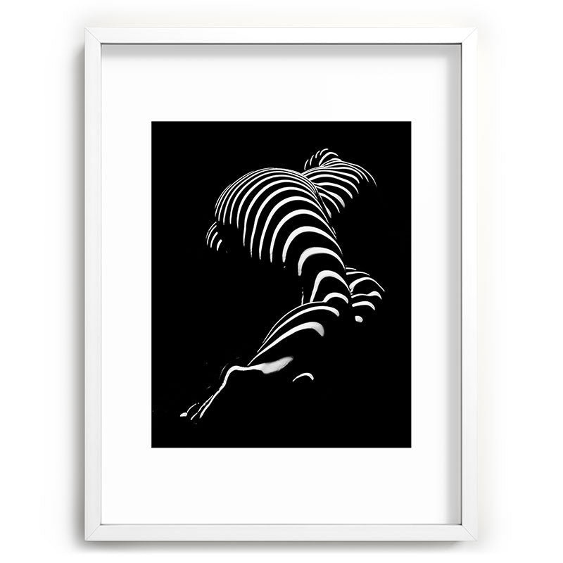 0774-AR BBW Sensual Legs Hips and Ass of a Large Woman Big Beautiful Art Nude Black and White Framed Art Print