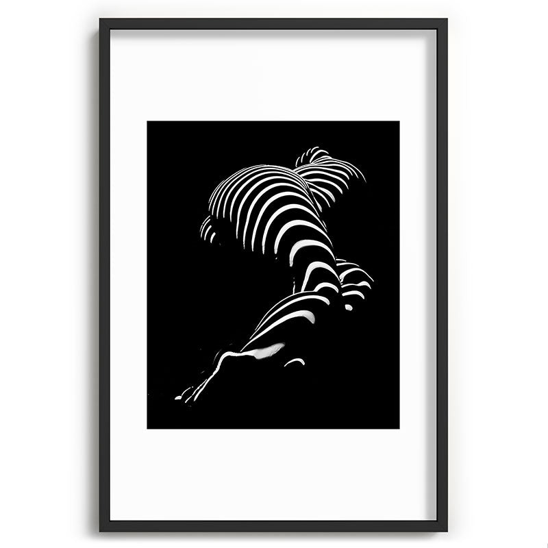 0774-AR BBW Sensual Legs Hips and Ass of a Large Woman Big Beautiful Art Nude Black and White Framed Art Print
