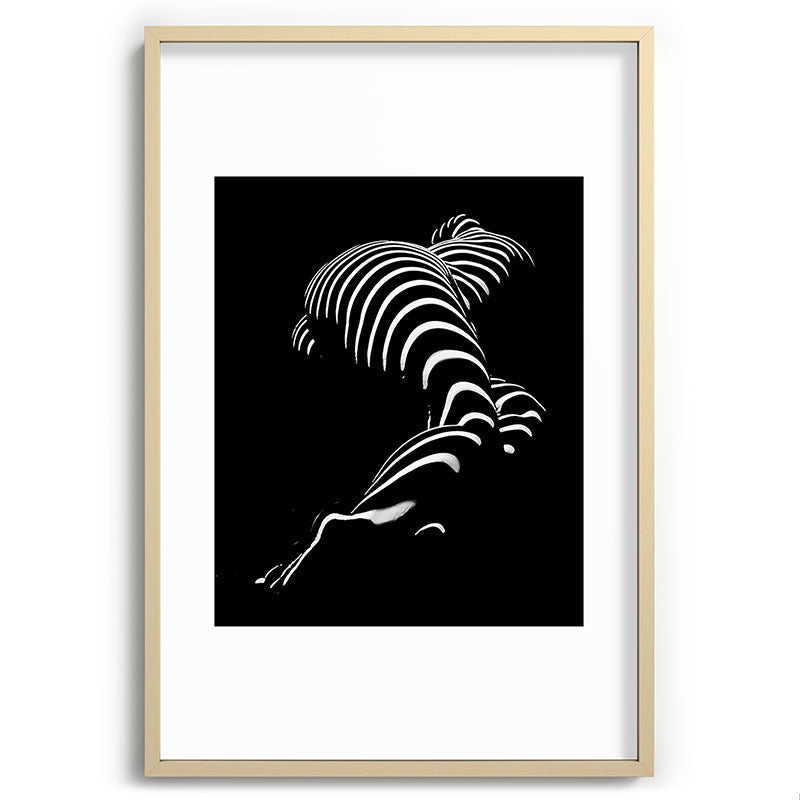0774-AR BBW Sensual Legs Hips and Ass of a Large Woman Big Beautiful Art Nude Black and White Framed Art Print