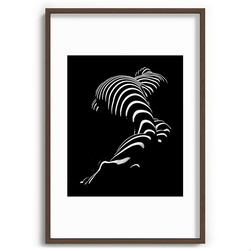 0774-AR BBW Sensual Legs Hips and Ass of a Large Woman Big Beautiful Art Nude Black and White Framed Art Print