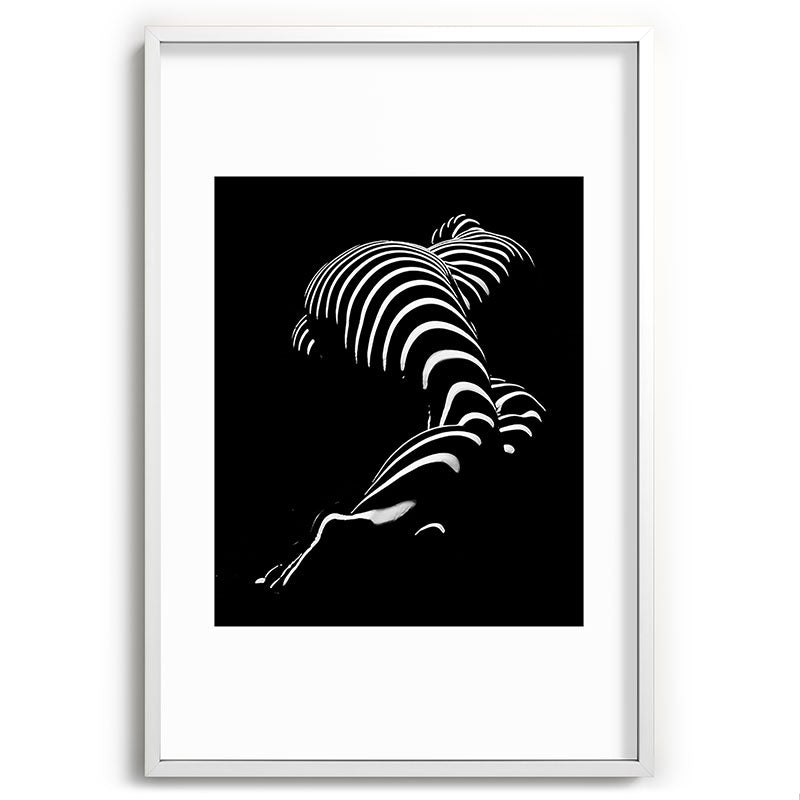 0774-AR BBW Sensual Legs Hips and Ass of a Large Woman Big Beautiful Art Nude Black and White Framed Art Print
