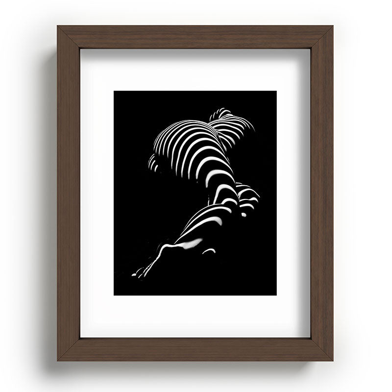 0774-AR BBW Sensual Legs Hips and Ass of a Large Woman Big Beautiful Art Nude Black and White Framed Art Print