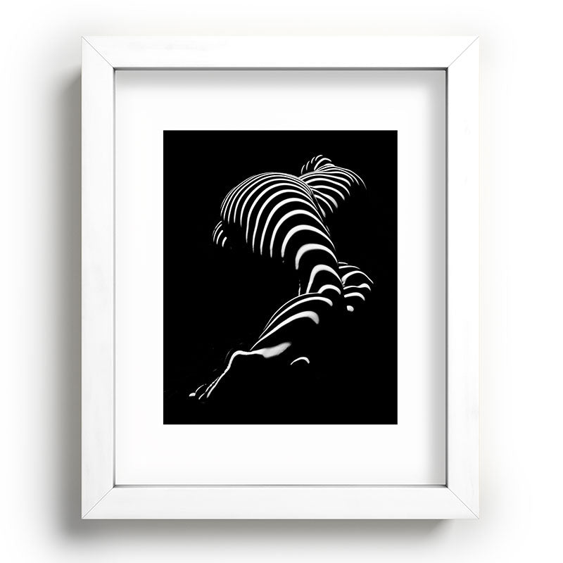 0774-AR BBW Sensual Legs Hips and Ass of a Large Woman Big Beautiful Art Nude Black and White Framed Art Print