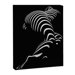 0774-AR BBW Sensual Legs Hips and Ass of a Large Woman Big Beautiful Art Nude Black and White Canvas Print