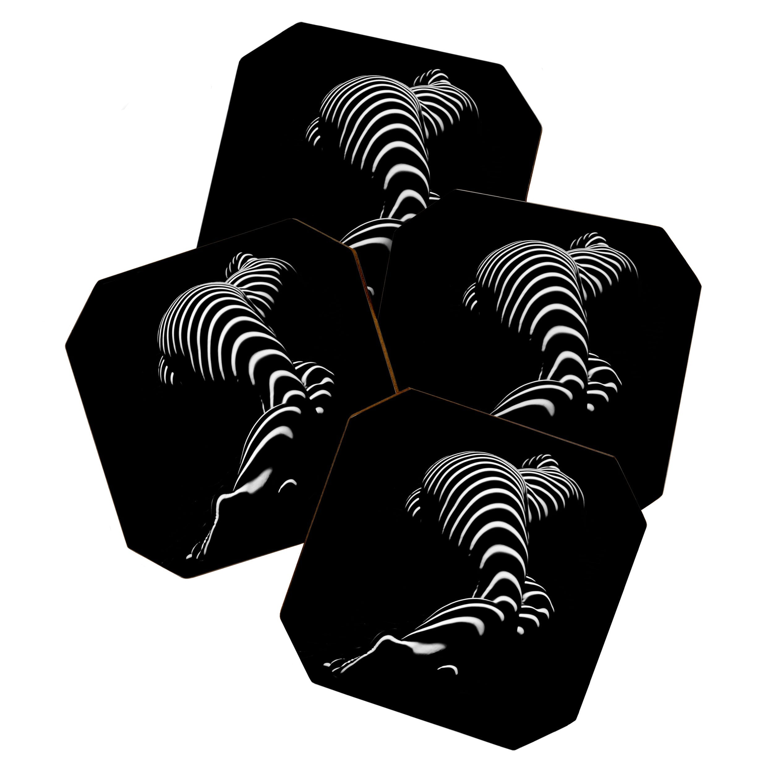 0774-AR BBW Sensual Legs Hips and Ass of a Large Woman Big Beautiful Art Nude Black and White Coaster