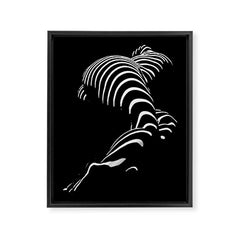 0774-AR BBW Sensual Legs Hips and Ass of a Large Woman Big Beautiful Art Nude Black and White Framed Canvas Print