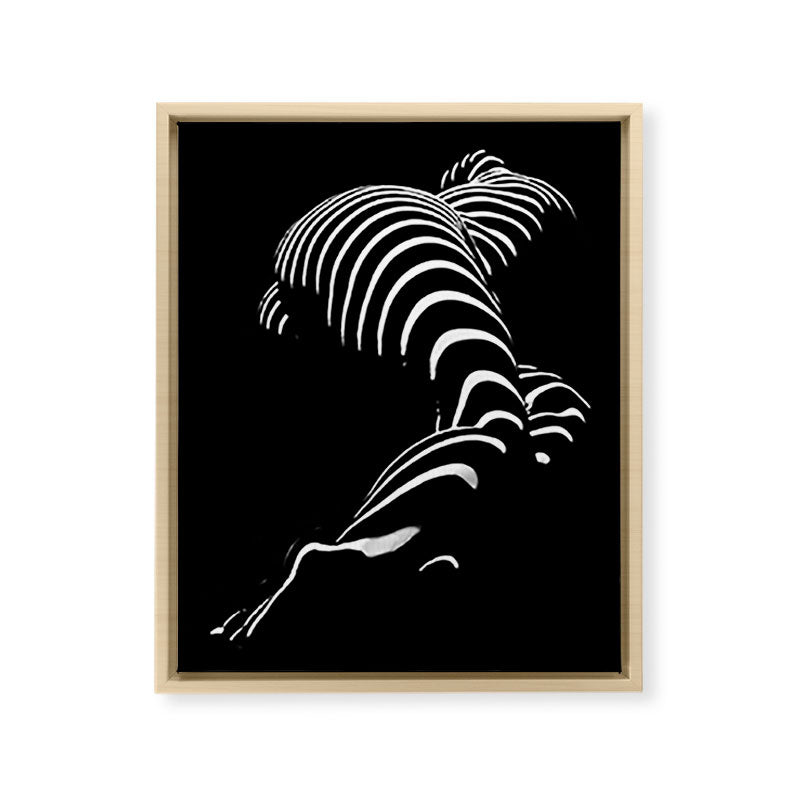 0774-AR BBW Sensual Legs Hips and Ass of a Large Woman Big Beautiful Art Nude Black and White Framed Canvas Print