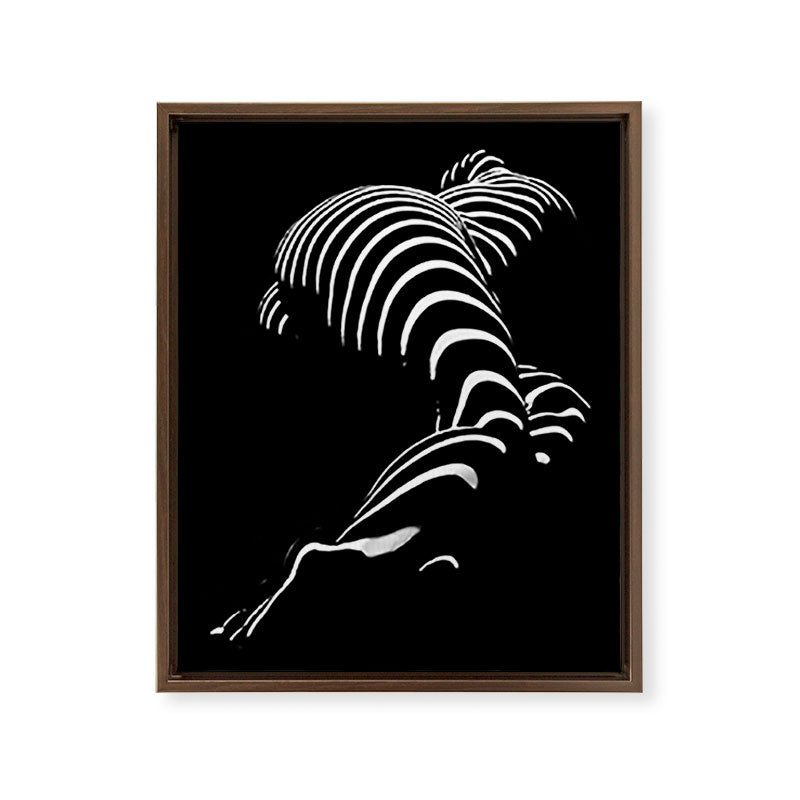 0774-AR BBW Sensual Legs Hips and Ass of a Large Woman Big Beautiful Art Nude Black and White Framed Canvas Print