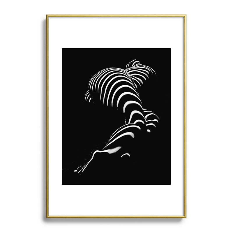 0774-AR BBW Sensual Legs Hips and Ass of a Large Woman Big Beautiful Art Nude Black and White Framed Art Print
