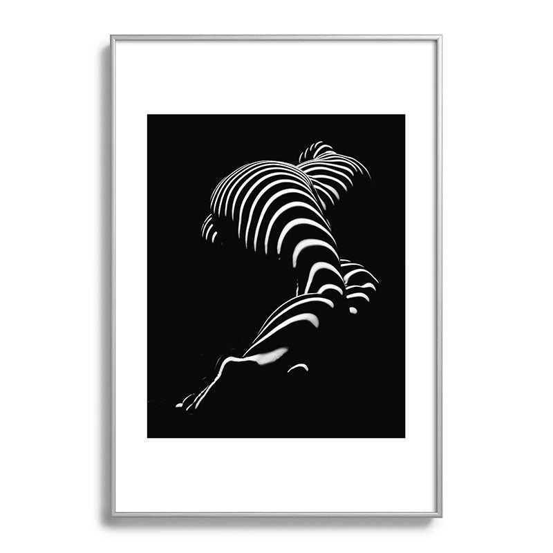 0774-AR BBW Sensual Legs Hips and Ass of a Large Woman Big Beautiful Art Nude Black and White Framed Art Print
